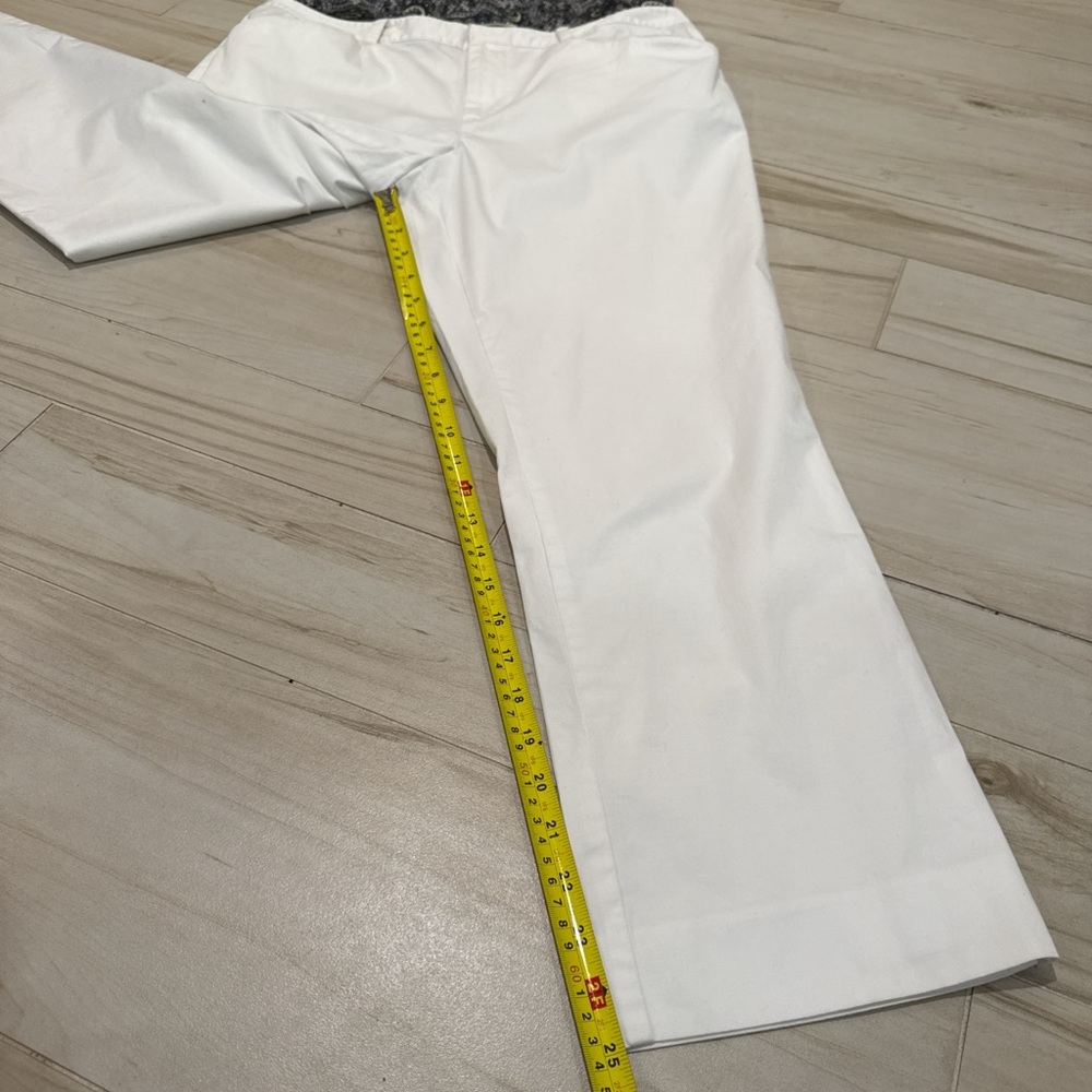 LAUREN RALPH LAUREN WHITE 100% COTTON TROUSER PANTS – SIZE 12 🤍 - Picture 5 of 8